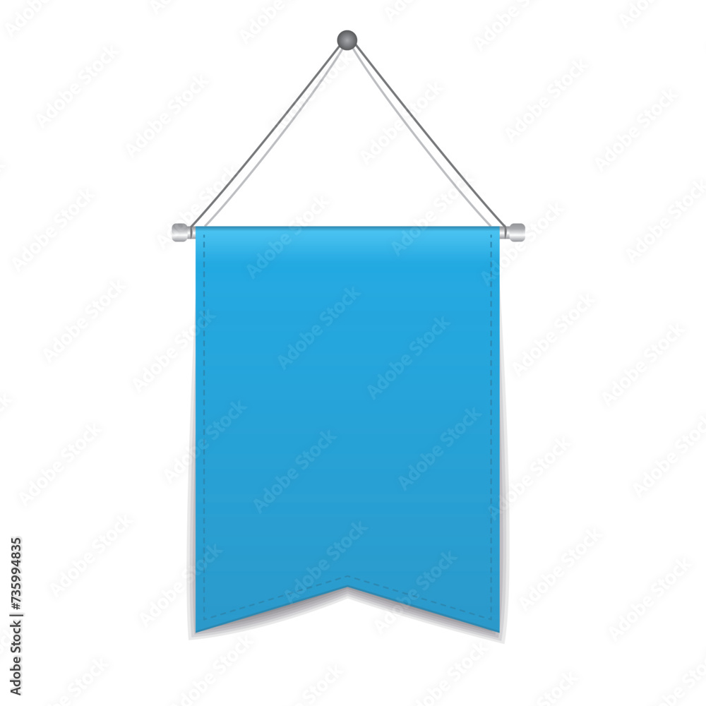 Blue pennant hanging Blue pennant hanging
