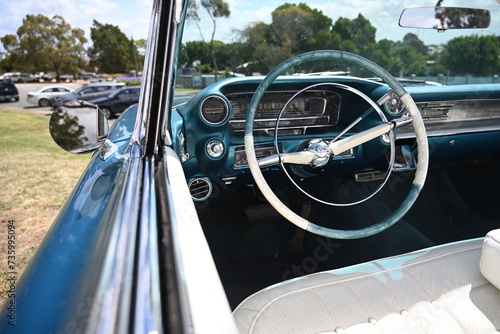 1959 American classic car, Fins and chrome photo