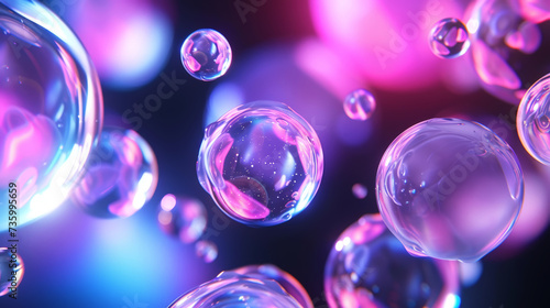 Wallpaper Mural Technological abstract spheres with voice assistant wave. Innovation sound concept. Generative AI Torontodigital.ca