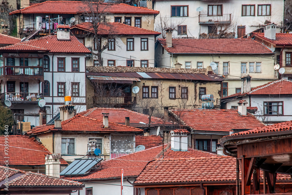 The Village of Tarakli, at Sakarya Turkey, Famous with Traditional and Historic Turkish Houses The Village of Tarakli, at Sakarya Turkey, Famous with Traditional and Historic Turkish Houses