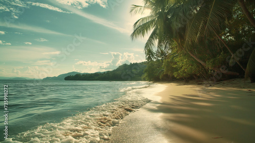 sunset on the beach