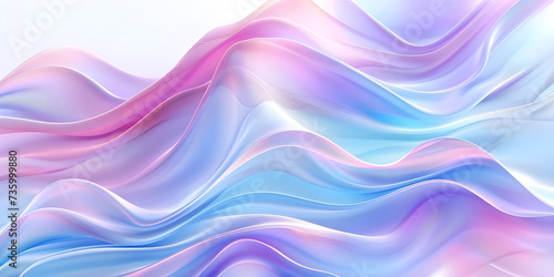Sleek Abstract Wave Design, Minimal Business Background with Dynamic Lines, Streamlined Abstract Wave Pattern - Ai Generated