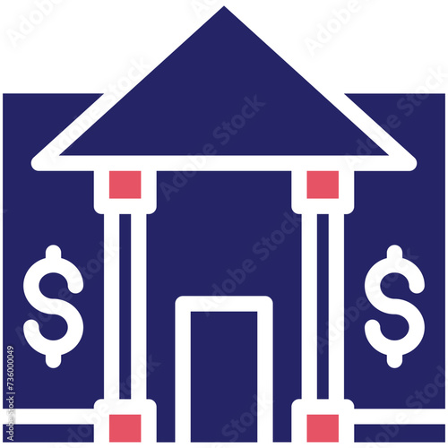 Banking vector icon illustration of Finance and Money iconset.