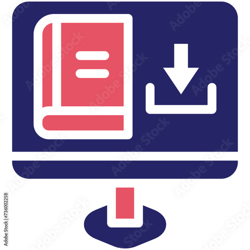 Download Book vector icon illustration of Online Education iconset.