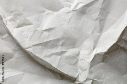 White paper texture, View of white crumpled paper