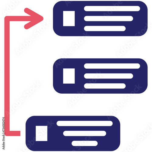 Prioritize vector icon illustration of Project Management iconset.