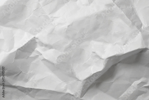 White paper texture, View of white crumpled paper