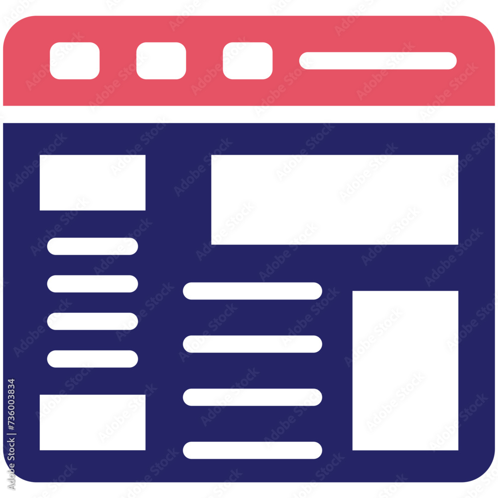 Page Layout vector icon illustration of Online Marketing iconset. Page Layout vector icon illustration of Online Marketing iconset.