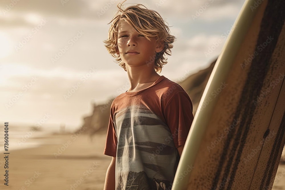 Stylish Surf Boy: Cinematic Fashion Photo Shoot on Beach