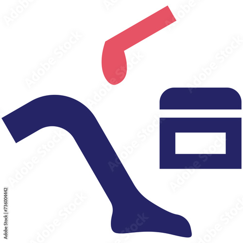 Waxing vector icon illustration of Spa iconset.