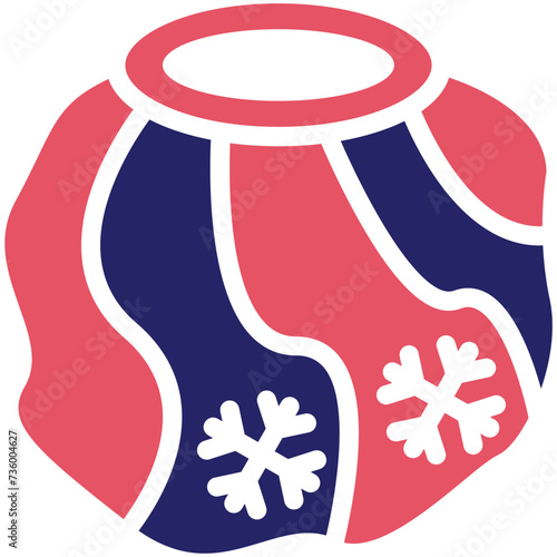 Ice Bag vector icon illustration of Spa iconset.