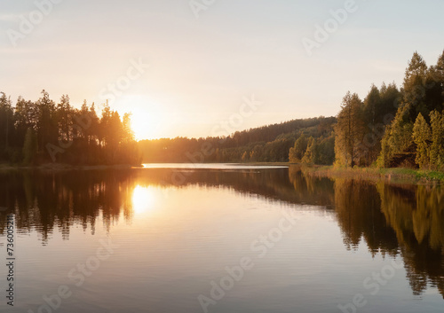 sunrise over the lake © Robert Kiyosaki