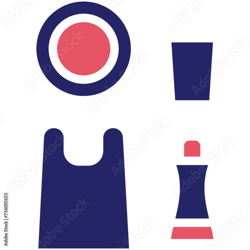 Plastic vector icon illustration of Pollution iconset.