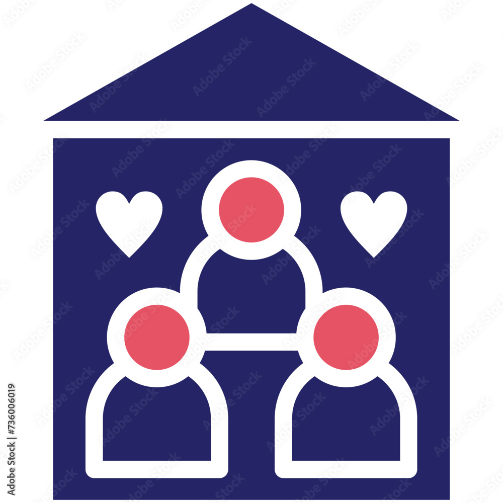 Sheltering vector icon illustration of Donations iconset. Sheltering vector icon illustration of Donations iconset.