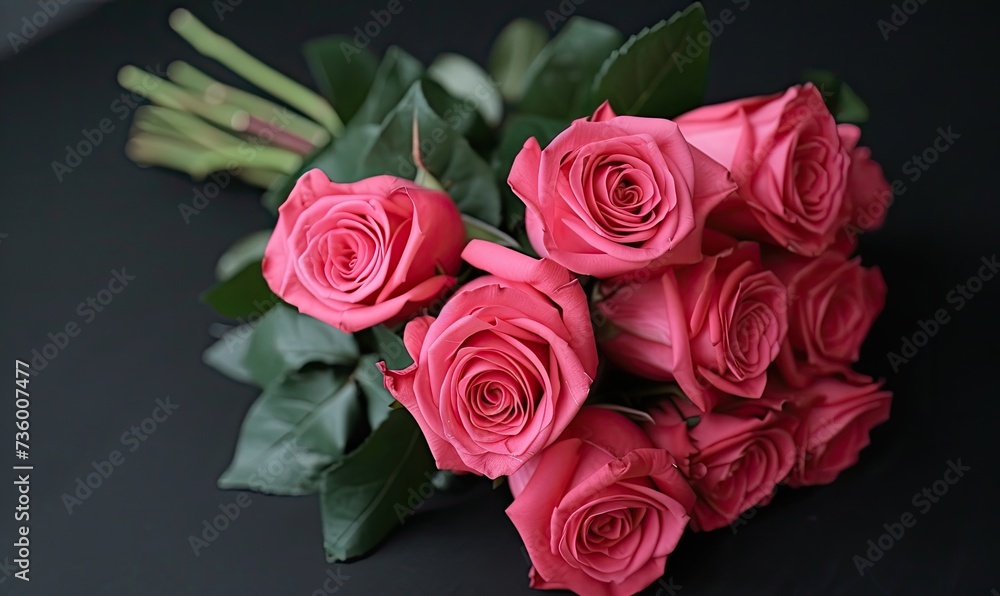 Fototapeta premium bouquet of red roses