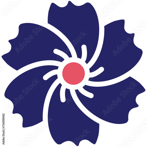 Violet vector icon illustration of Flowers iconset.