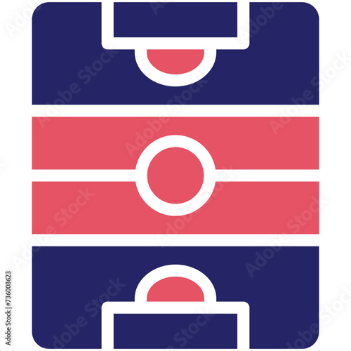 Hockey Field vector icon illustration of Olympics iconset.