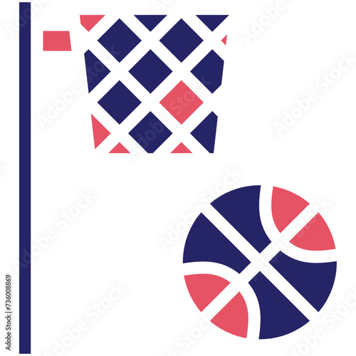 Basketball vector icon illustration of Olympics iconset.
