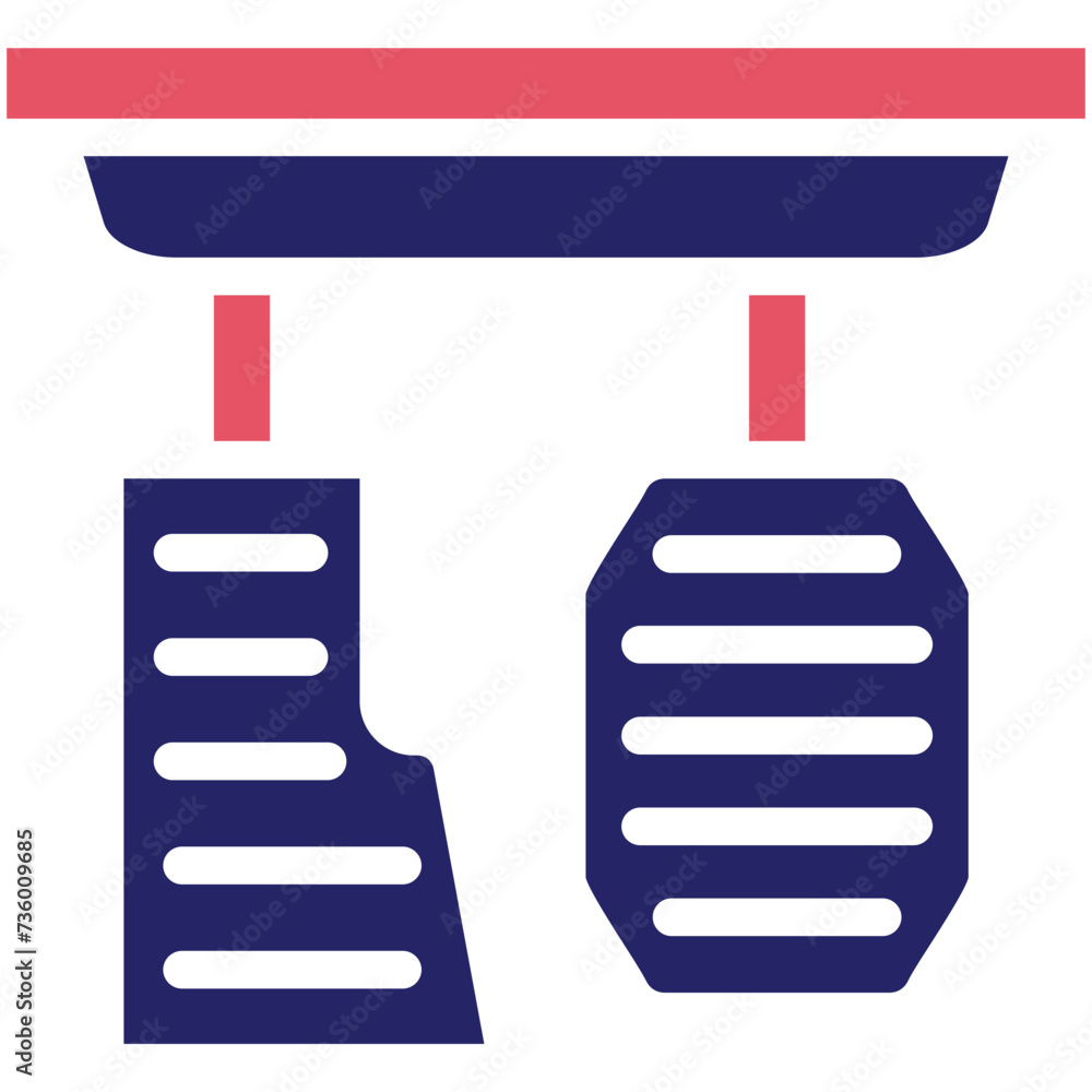 Car Pedal vector icon illustration of Auto Racing iconset. Car Pedal vector icon illustration of Auto Racing iconset.