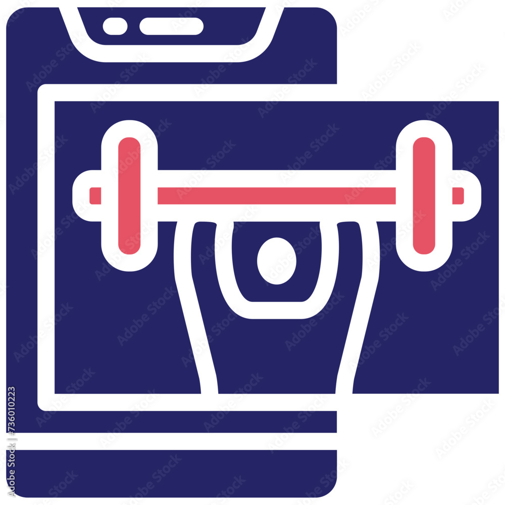 Weight Lifting vector icon illustration of Workout App iconset. Weight Lifting vector icon illustration of Workout App iconset.