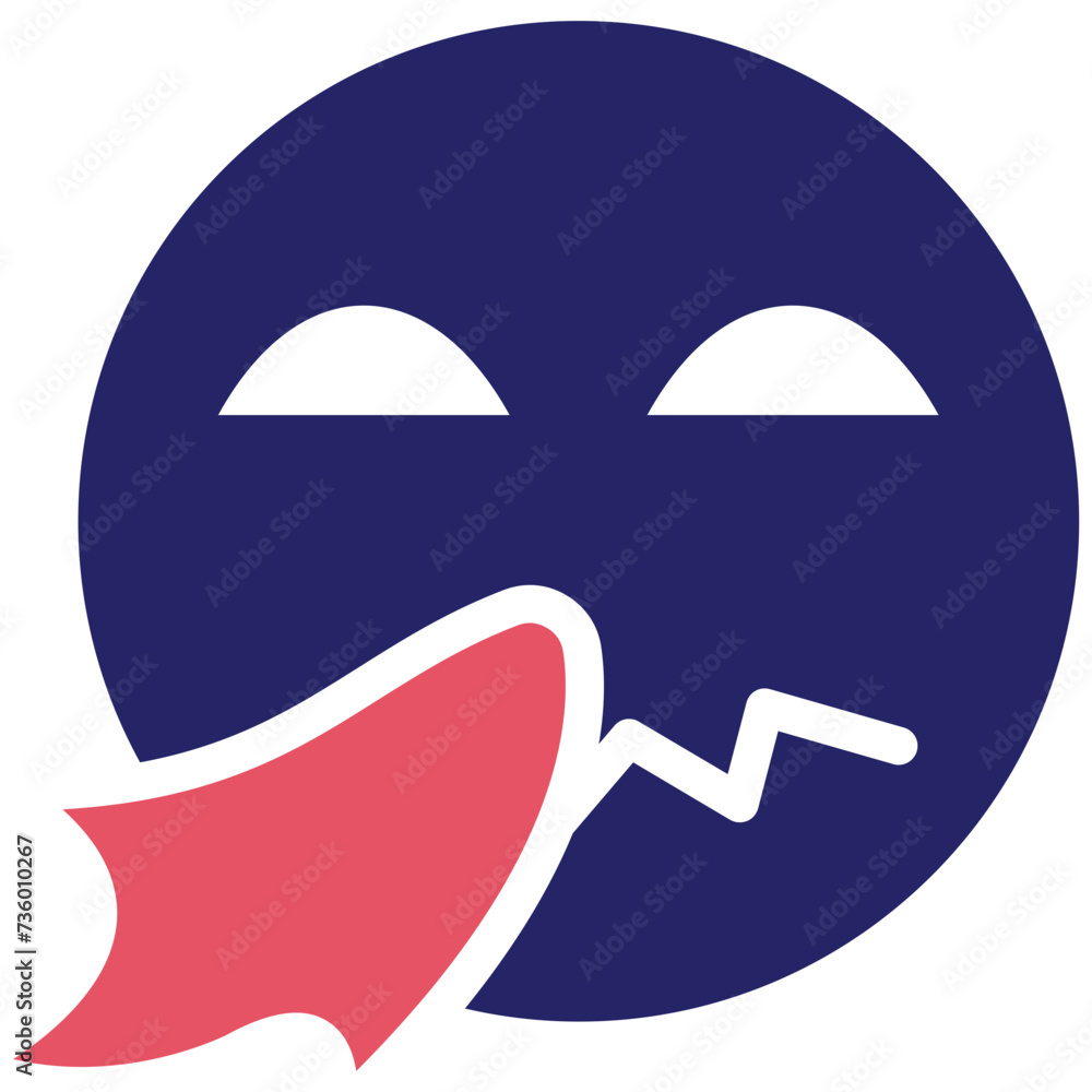 Sneezing Face vector icon illustration of Emoji iconset. Sneezing Face vector icon illustration of Emoji iconset.