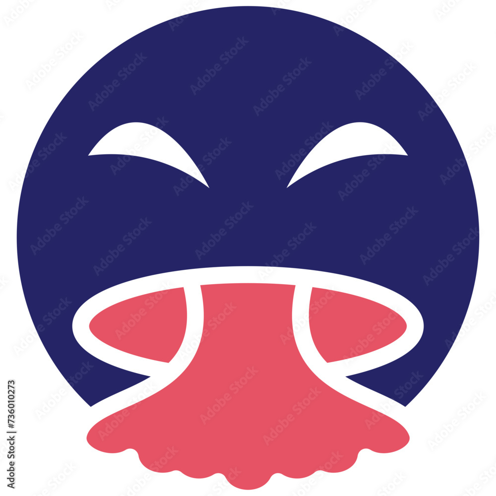 Face Vomiting vector icon illustration of Emoji iconset. Face Vomiting vector icon illustration of Emoji iconset.