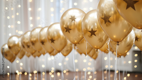 Golden Star-Shaped Balloon: Perfect for Festivities & Joyful Gatherings