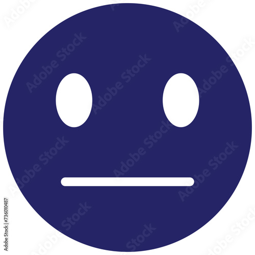 Expressionless Face vector icon illustration of Emoji iconset.