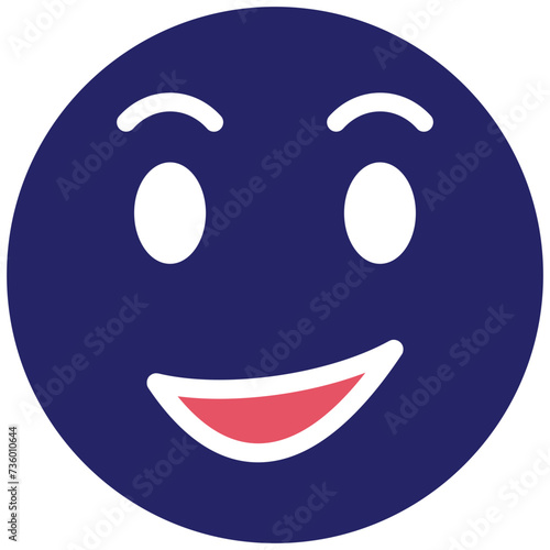 Smiling Face with Smiling Eyes vector icon illustration of Emoji iconset.