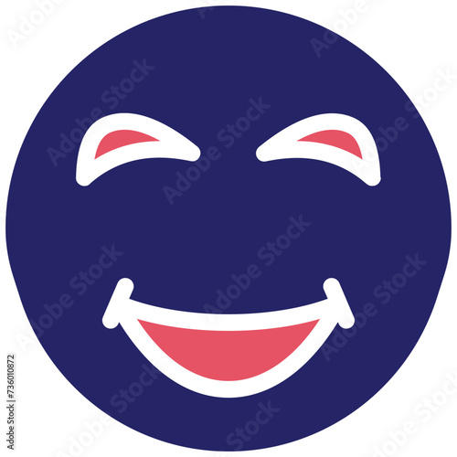 Face with Tears of Joy vector icon illustration of Emoji iconset.