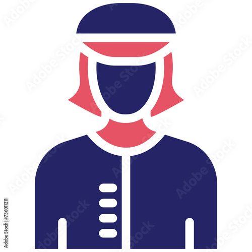 Sporty Lady vector icon illustration of Housekeeping iconset.