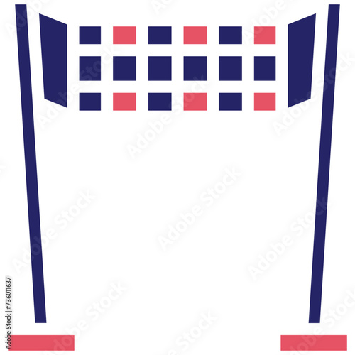 Race Finish vector icon illustration of Physical Fitness iconset.