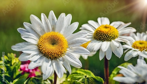 pansies in a spring garden