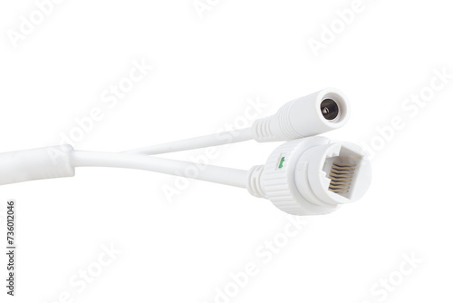 Combined twisted pair patch cord GV-RJ-45+DC, for connecting video surveillance