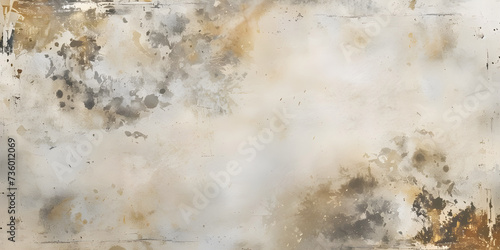 Vintage Grunge Background with Distressed Texture and Watercolor Paint Stains, Gritty Background with Vintage Grunge Texture - Ai Generated