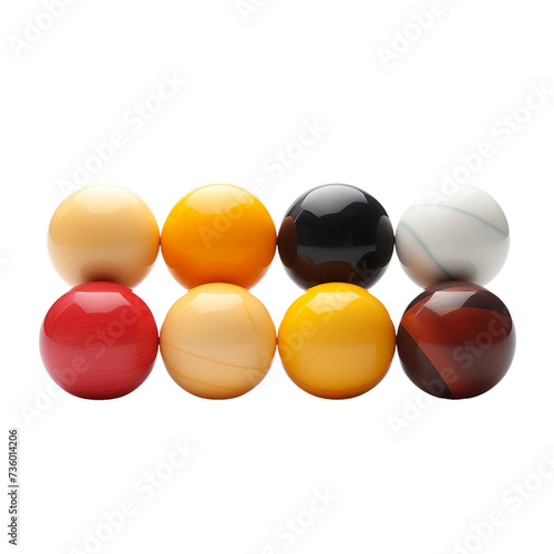 Boccia Balls on a transparent background photo