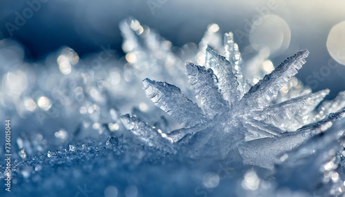 closeup of ice crystals