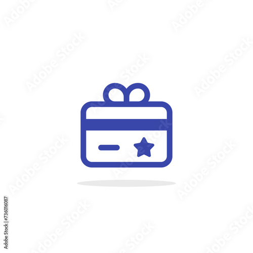 prepaid gift card like vip loyalty program icon