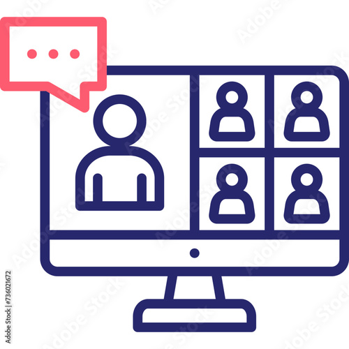Online Meeting Icon