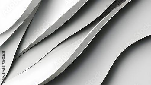 abstract Background with white waves, abstract art in this captivating collection. With a focus on white backgrounds and intricate wave patterns, designs offer a blend of simplicity and sophistication