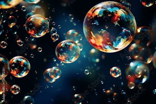Soap bubble close up backdrop background wallpaper