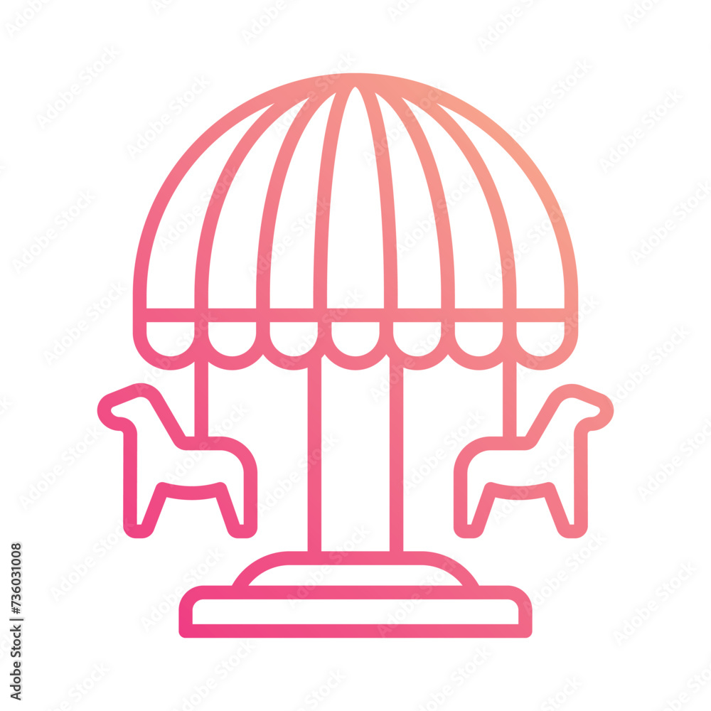 Merry Go Round Icon vector. Stock illustration. Merry Go Round Icon vector. Stock illustration.