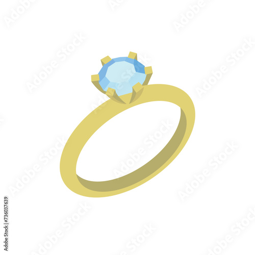 Wedding ring symbol sign vector