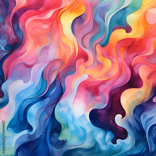 Abstract colorful watercolor background. Acrylic painting. illustration.