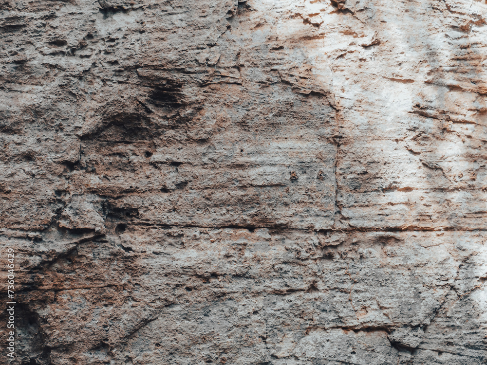Brown cave wall stone texture for nature background.
Brown cave wall stone texture for nature background.