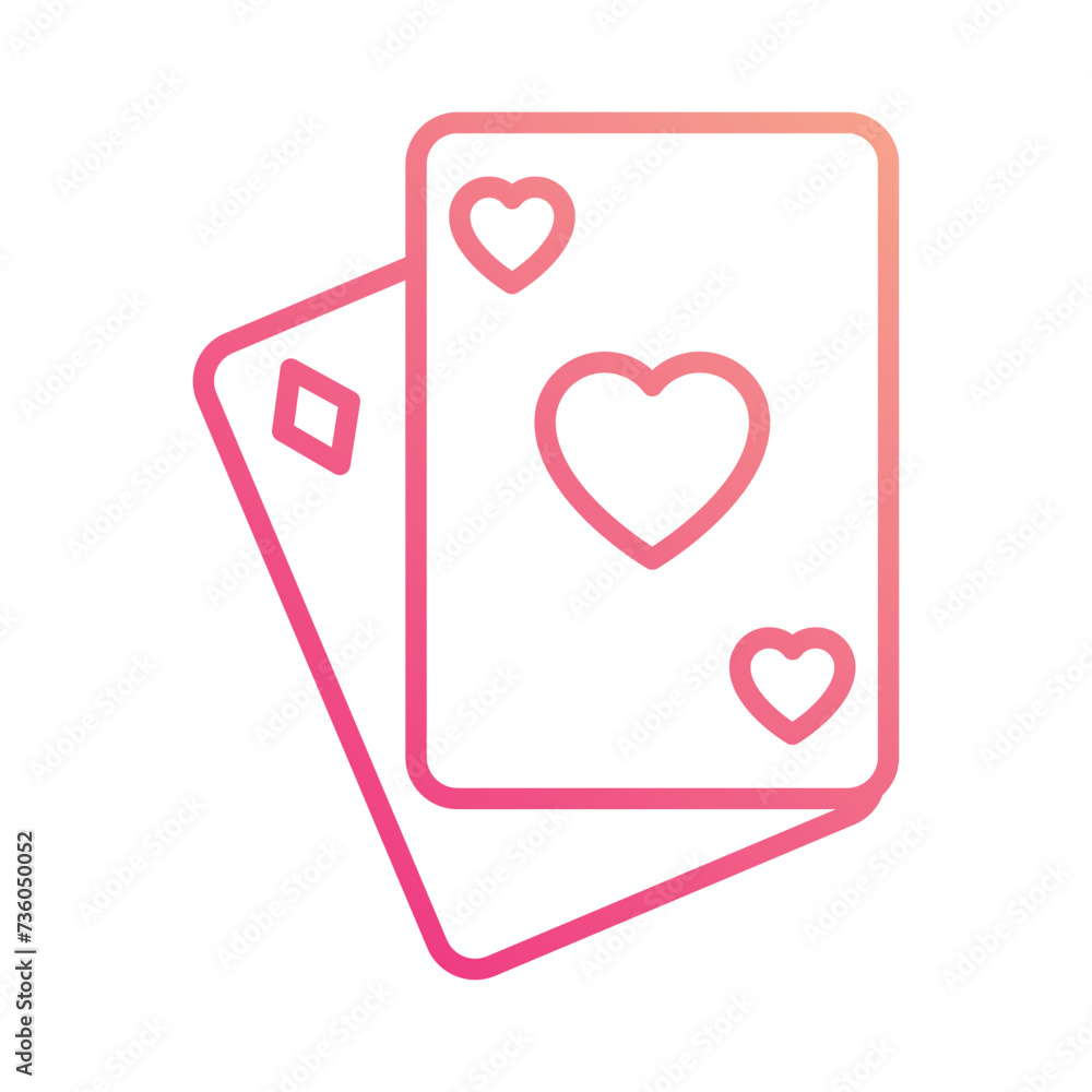 Playing Cards Icon vector. Stock illustration. Playing Cards Icon vector. Stock illustration.