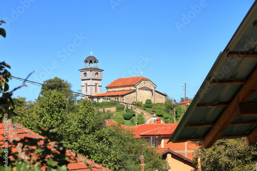 Small village Elshani in North Macedonia at Lake Ohrid photo