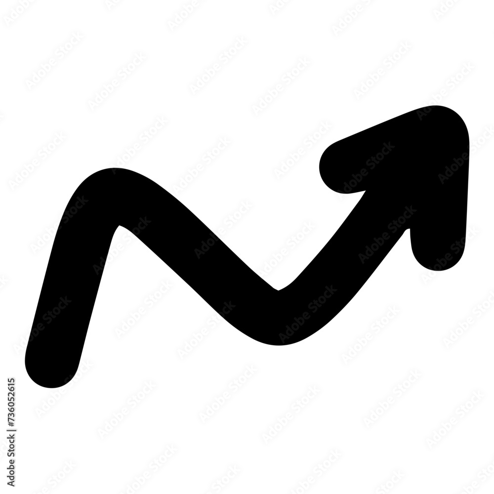 Hand drawn arrow doodle line icon. Hand drawn arrow doodle line icon.