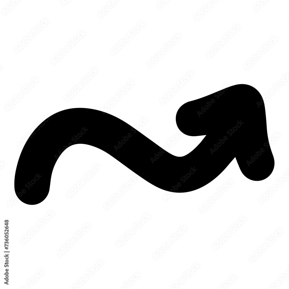 Hand drawn arrow doodle line icon. Hand drawn arrow doodle line icon.