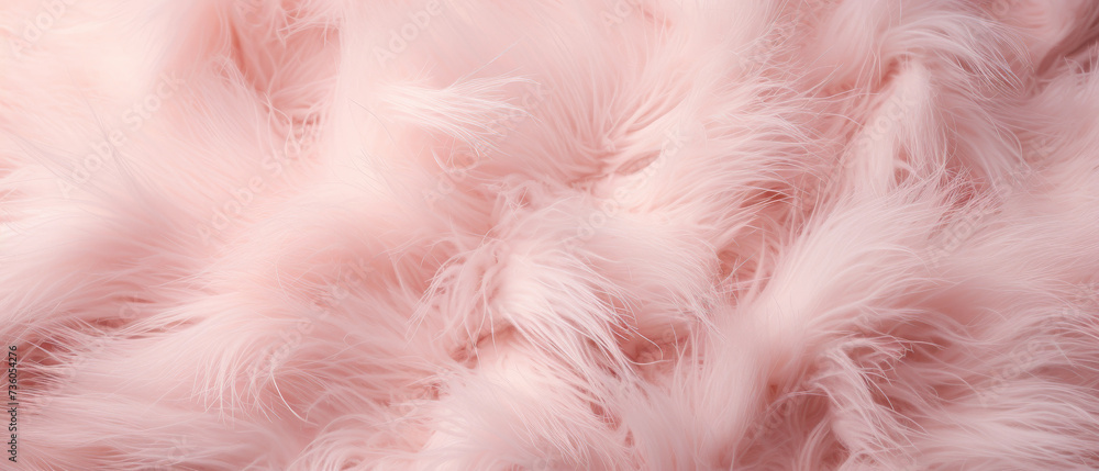 Fondo de textura con pelaje de color rosa con ondas

